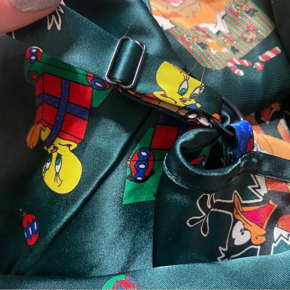 Vintage 1990s Looney Tunes Christmas satin nightie - Picture 6 of 9